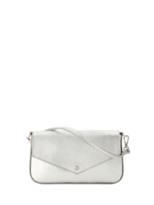 LOTZ & LOT BRANDY SAUVAGE METALLIC BAG - SILVER
