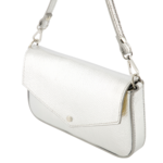 LOTZ & LOT BRANDY SAUVAGE METALLIC BAG - SILVER