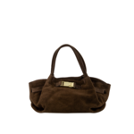 LEONIE SUEDE BAG - DARK BROWN LOTZ & LOT LEONIE SUEDE BAG - DARK BROWN
