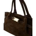 LEONIE SUEDE BAG - DARK BROWN LOTZ & LOT LEONIE SUEDE BAG - DARK BROWN