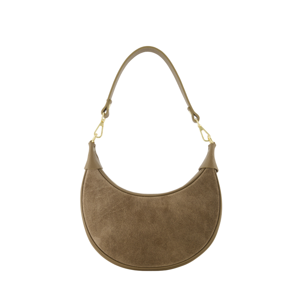 KYRA SUEDE GRAIN BAG - TAUPE LOTZ & LOT KYRA SUEDE GRAIN BAG - TAUPE