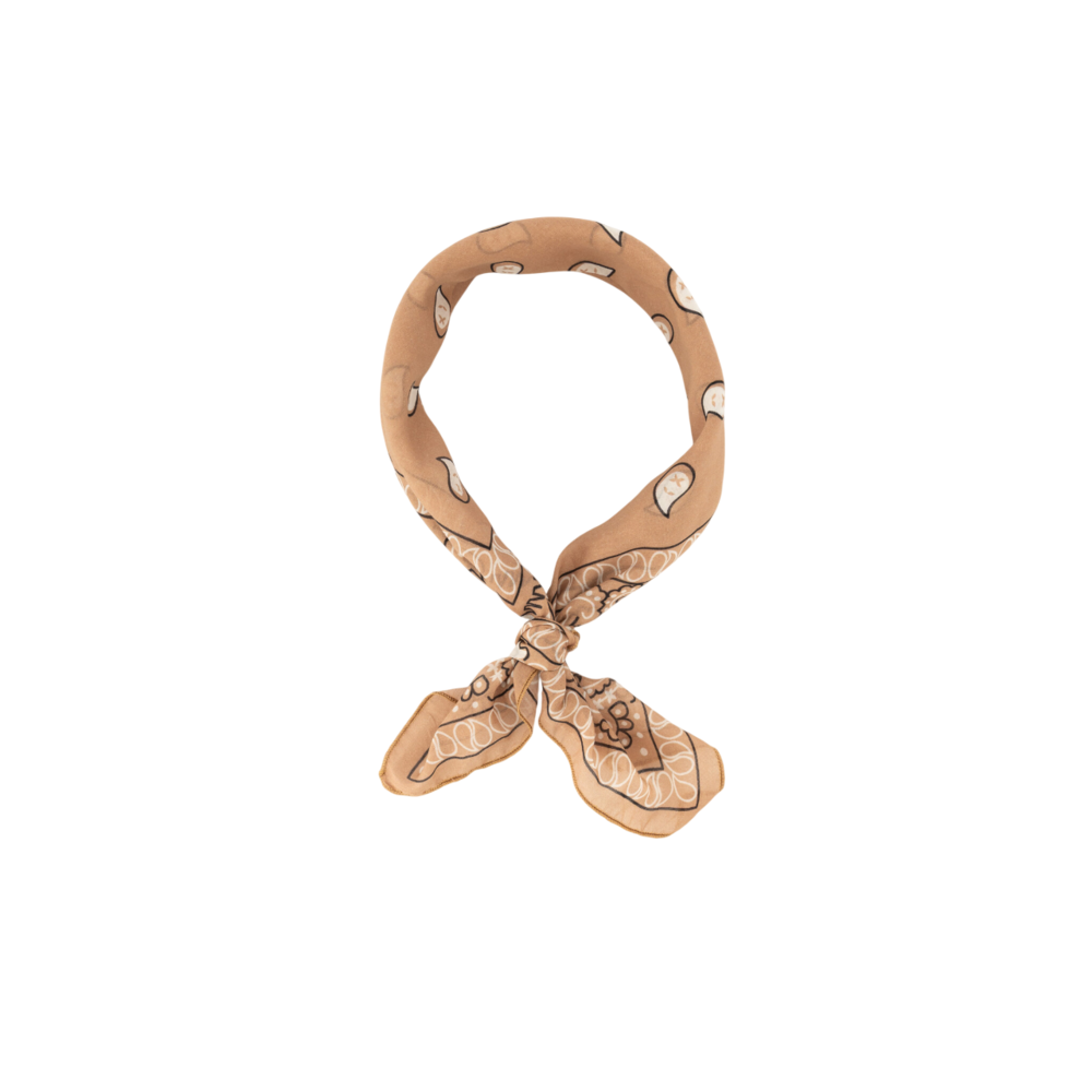 LOTZ & LOT PAISLEY SCARF - CAMEL