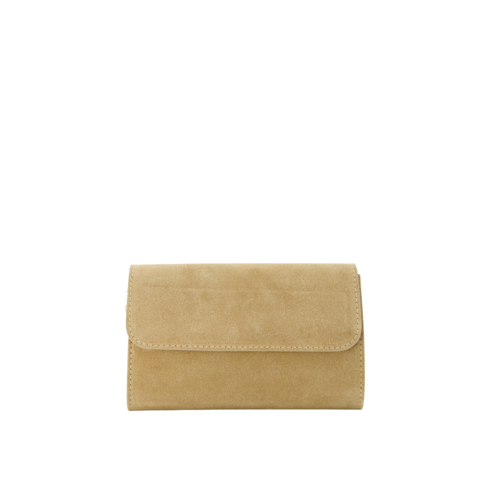 LOTZ & LOT VALENCIA SUEDE CLUTCH - SAND