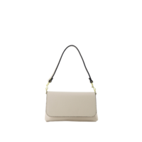 LARA CLASSIC GRAIN CLUTCH - ECRU