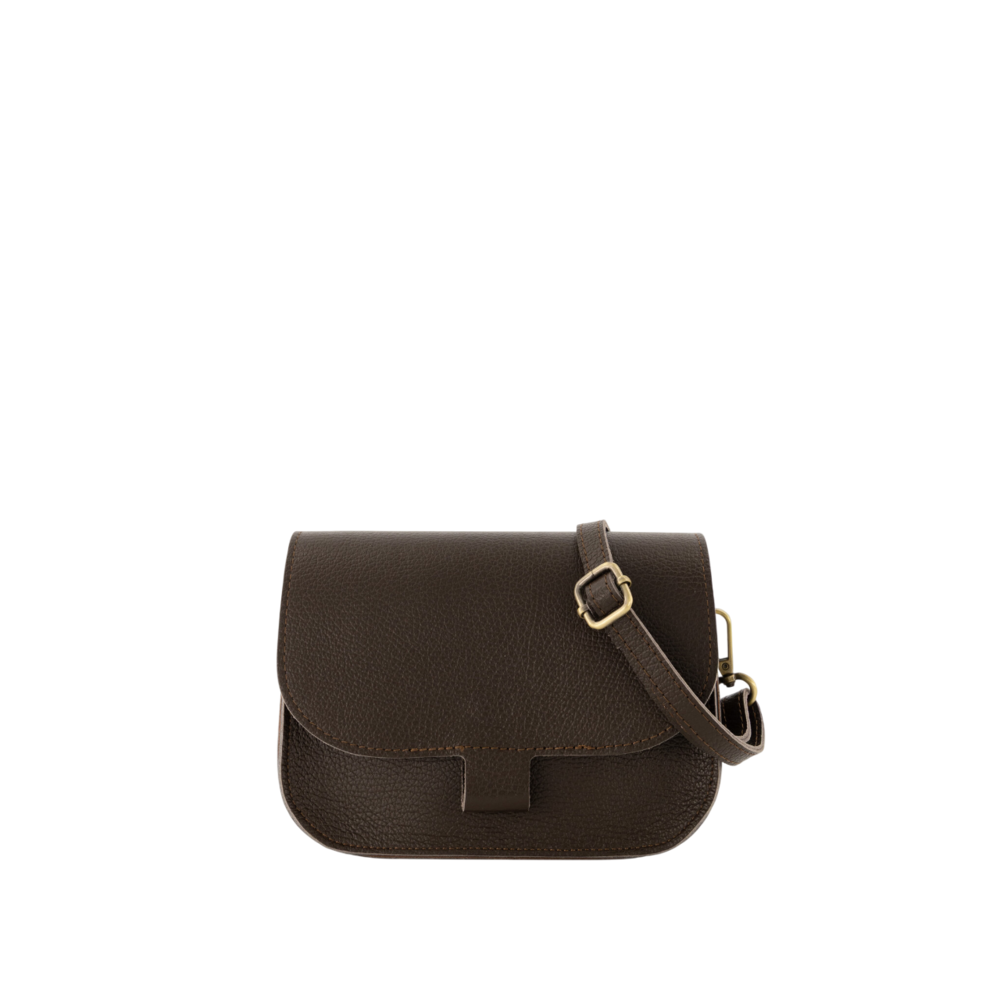 LOTZ & LOT FLORA CLASSIC GRAIN BAG - DARK BROWN