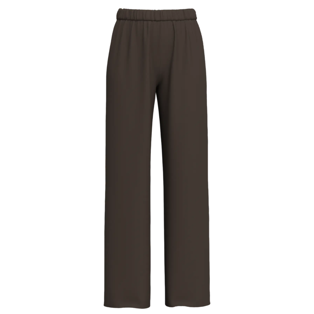 Selected Femme TENNY RELAXED PANTS - BROWN