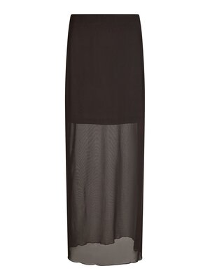 Neo Noir MARLISE MESH SKIRT - DARK BROWN