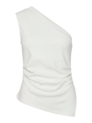 YAS VENICE ONE SHOULDER TOP - WHITE