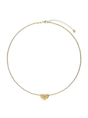 My Jewellery FLOWER HEART NECKLACE - GOLD