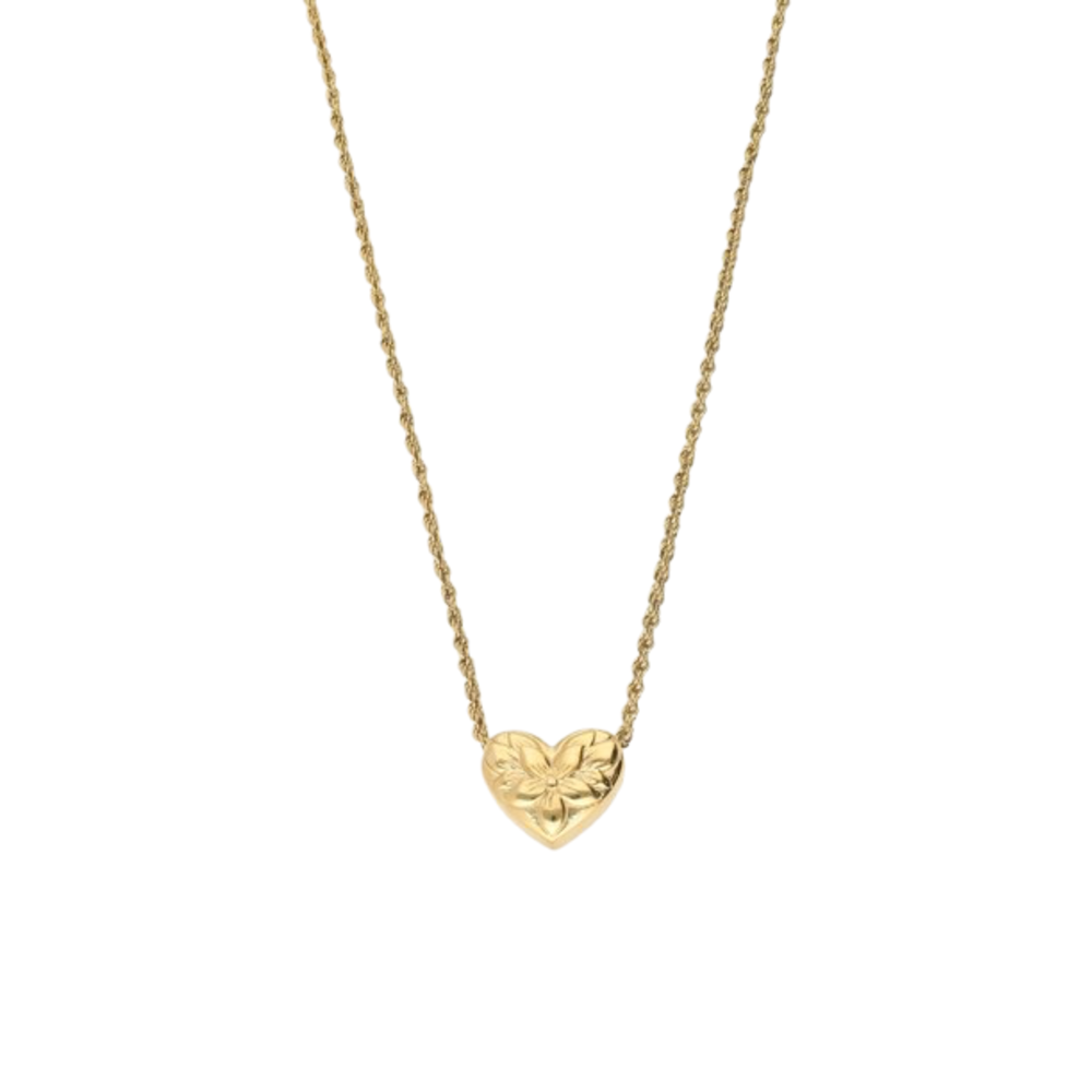 My Jewellery FLOWER HEART NECKLACE - GOLD