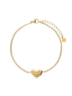 My Jewellery FLOWER HEART BRACELET - GOLD