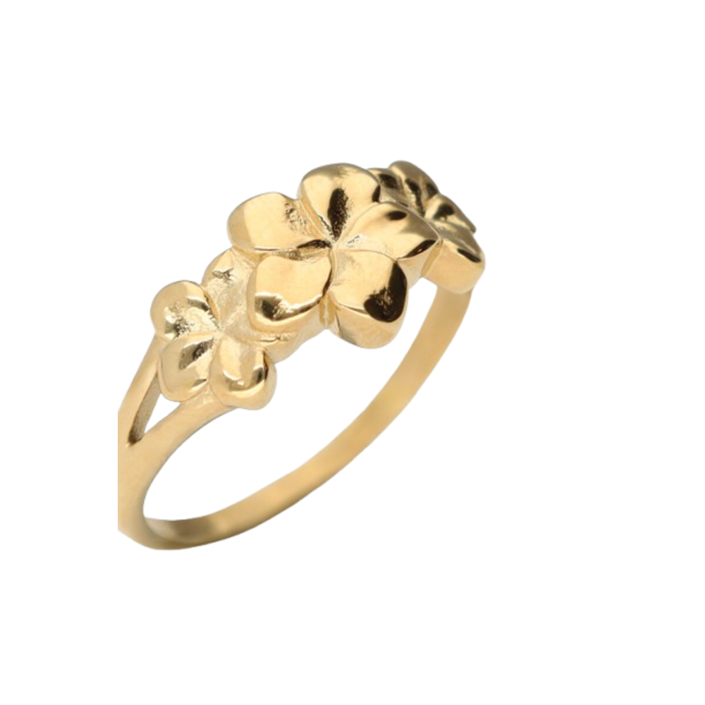 My Jewellery THREE FLOWERS RING - GOLD