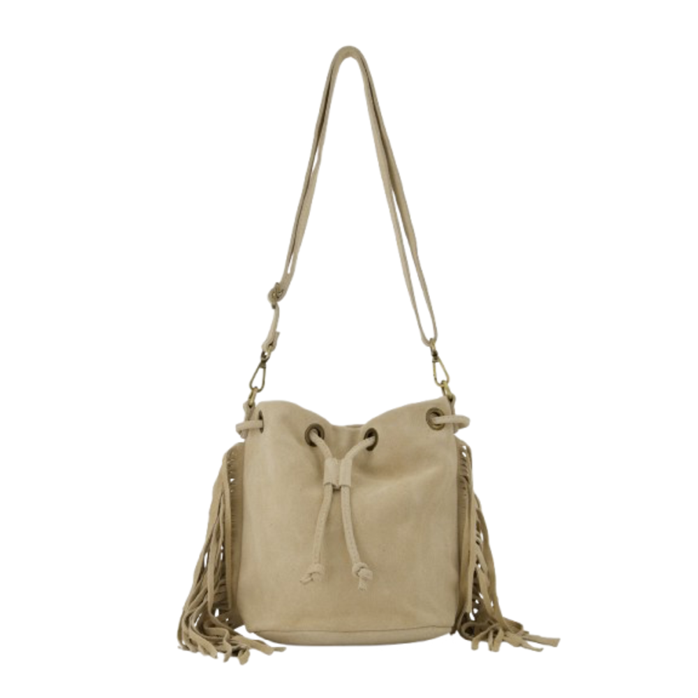 LOTZ & LOT HAZEL SUEDE BAG - CREAM