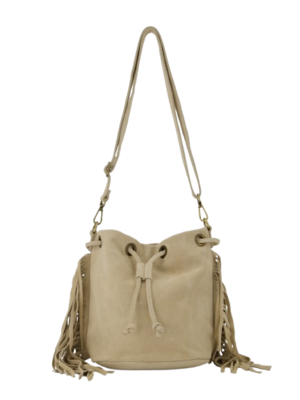 LOTZ & LOT HAZEL SUEDE BAG - CREAM
