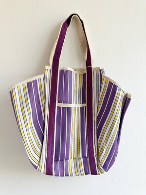 LOTZ & LOT DANI BEACH BAG - PURPLE/YELLOW