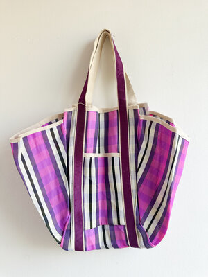 LOTZ & LOT DANI BEACH BAG - PURPLE/FUCHSIA