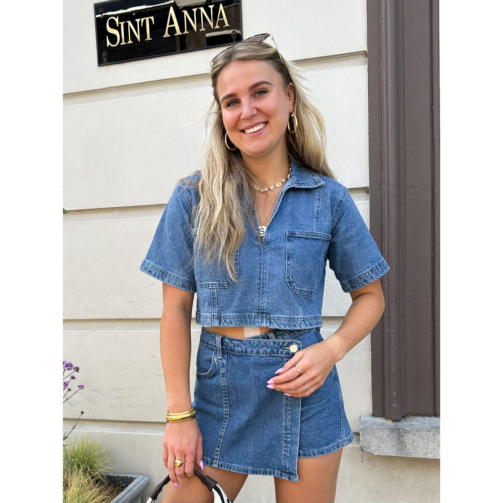 LOTZ & LOT HAILEY TOP - DENIM BLUE