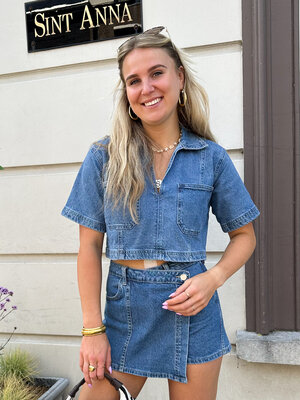 LOTZ & LOT HAILEY TOP - DENIM BLUE