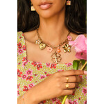 My Jewellery CLOVER & FLOWERS CHARM NECKLACE - GOLD