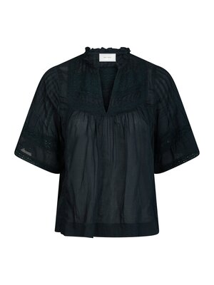 Neo Noir SIAMA S VOILE BLOUSE - NAVY
