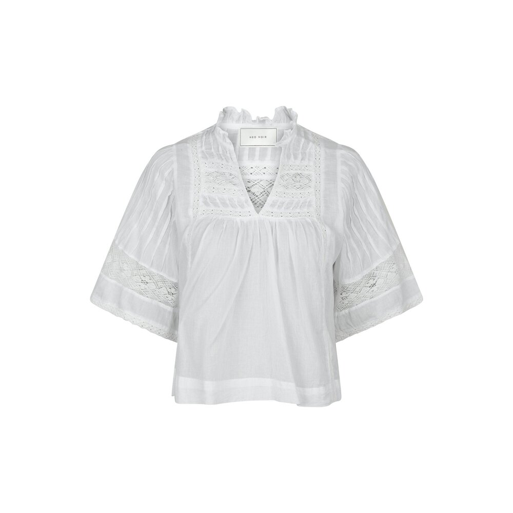 Neo Noir SIAMA S VOILE BLOUSE - WHITE