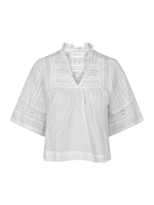 Neo Noir SIAMA S VOILE BLOUSE - WHITE