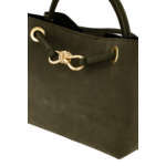 LOTZ & LOT MIMI SUEDE BAG - OLIVE GREEN