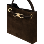 LOTZ & LOT MIMI SUEDE BAG - DARK BROWN