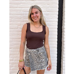 LOTZ & LOT SELINA TOP - DARK BROWN