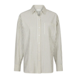 Neo Noir DALMA CREPE STONE SHIRT - BROWN