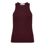co'couture SAHARA EMBROIDERY TANK TOP - WINERED