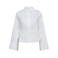 SANNA BELL SLEEVE SHIRT - WHITE