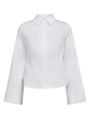 co'couture SANNA BELL SLEEVE SHIRT - WHITE