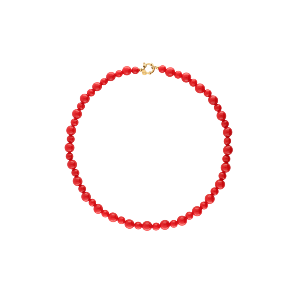 My Jewellery BEADED NECKLACE - BURGUNDY