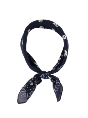 LOTZ & LOT PAISLEY SCARF - DARK BLUE LOTZ & LOT PAISLEY SCARF - DARK BLUE