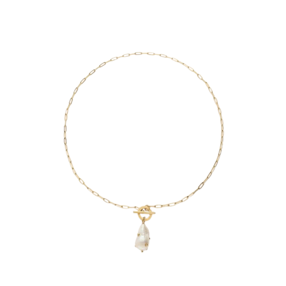 My Jewellery PEARL & STUDS NECKLACE - GOLD