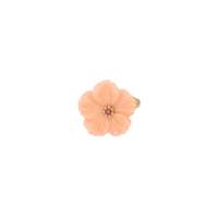 PEACH FLOWER RING - GOLD