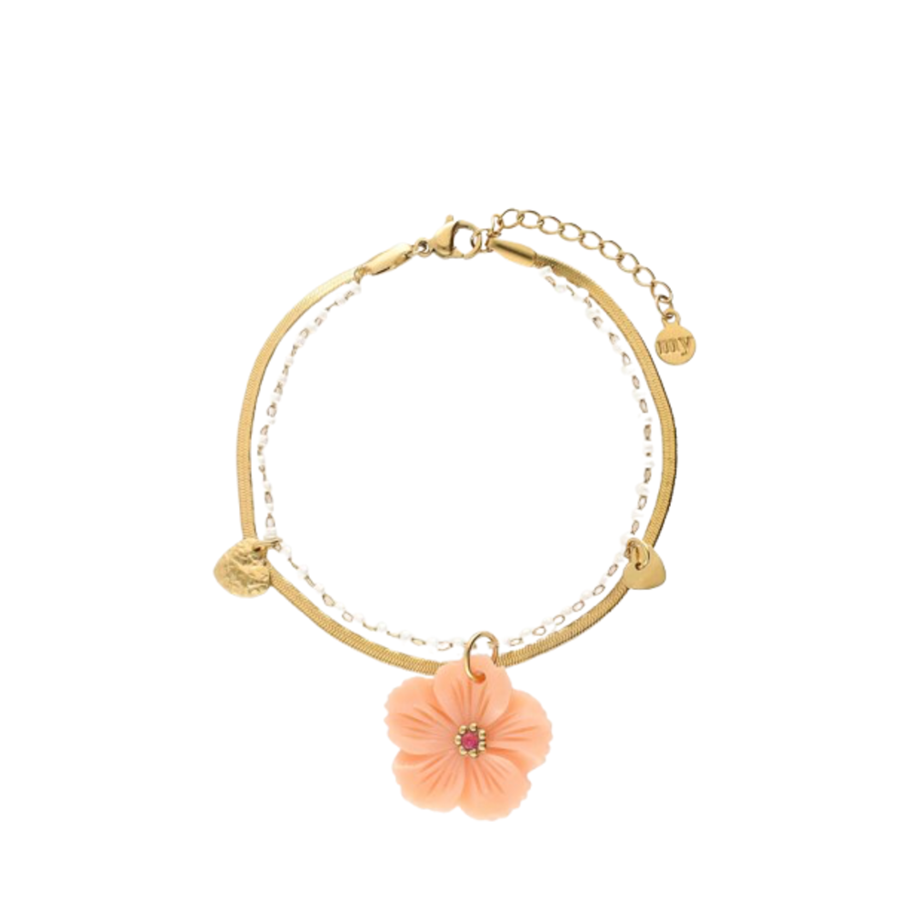 My Jewellery PEACH FLOWER BRACELET - GOLD