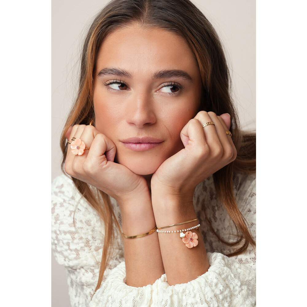My Jewellery PEACH FLOWER BRACELET - GOLD