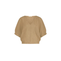 MABEL LUREX BLOUSE - GOLD