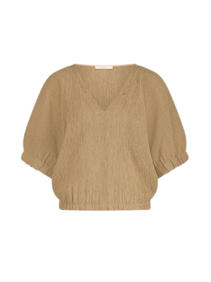 BY BAR MABEL LUREX BLOUSE - GOLD