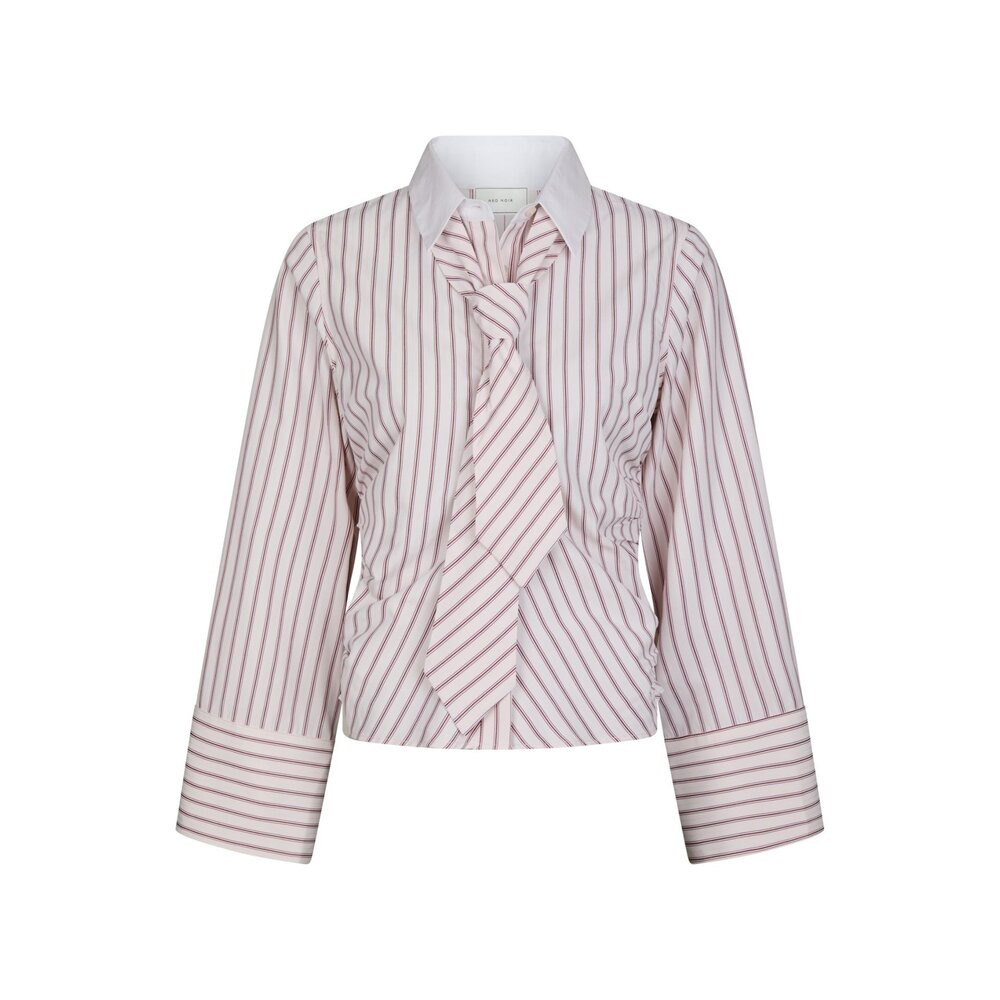 Neo Noir FRANCESCA STRIPE SHIRT - ROSE