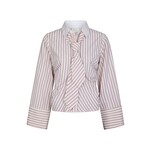 Neo Noir FRANCESCA STRIPE SHIRT - ROSE