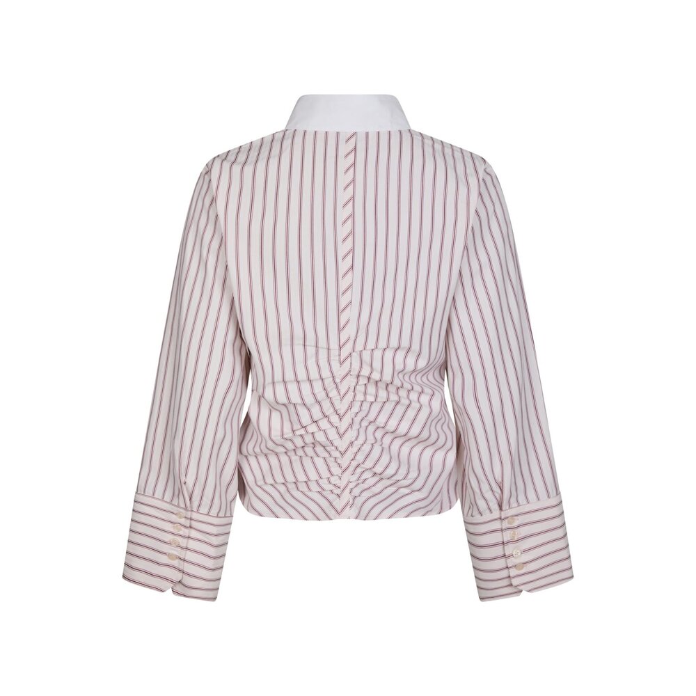 Neo Noir FRANCESCA STRIPE SHIRT - ROSE