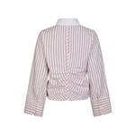Neo Noir FRANCESCA STRIPE SHIRT - ROSE