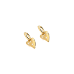 My Jewellery HEART WITH PEARLS EARRINGS - GOLD