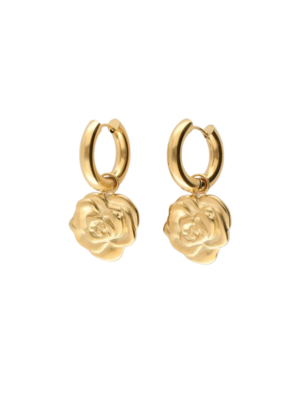 My Jewellery ROSE STATEMENT EARRINGS - GOLD
