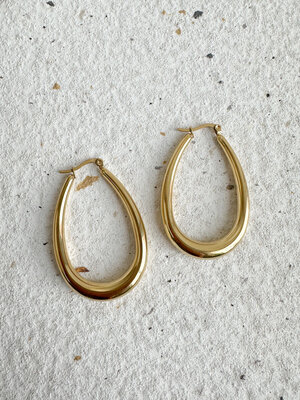 Day & Eve OVAL EARRINGS - GOLD