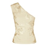 FLORINI BIG FLOWER MESH TOP - LIGHT YELLOW Neo Noir FLORINI BIG FLOWER MESH TOP - LIGHT YELLOW