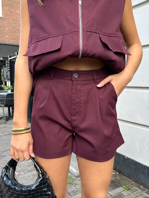 LOTZ & LOT CARGO SHORT - BURGUNDY